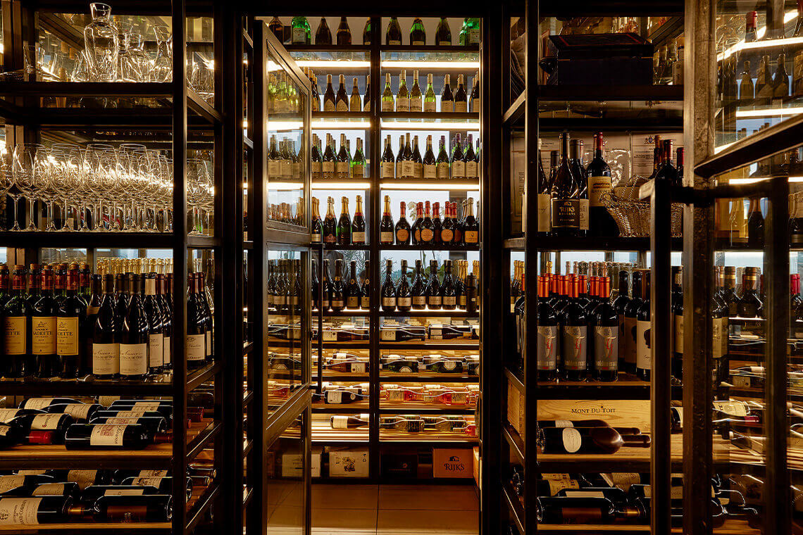 Stocked with exceptional wines and older vintages