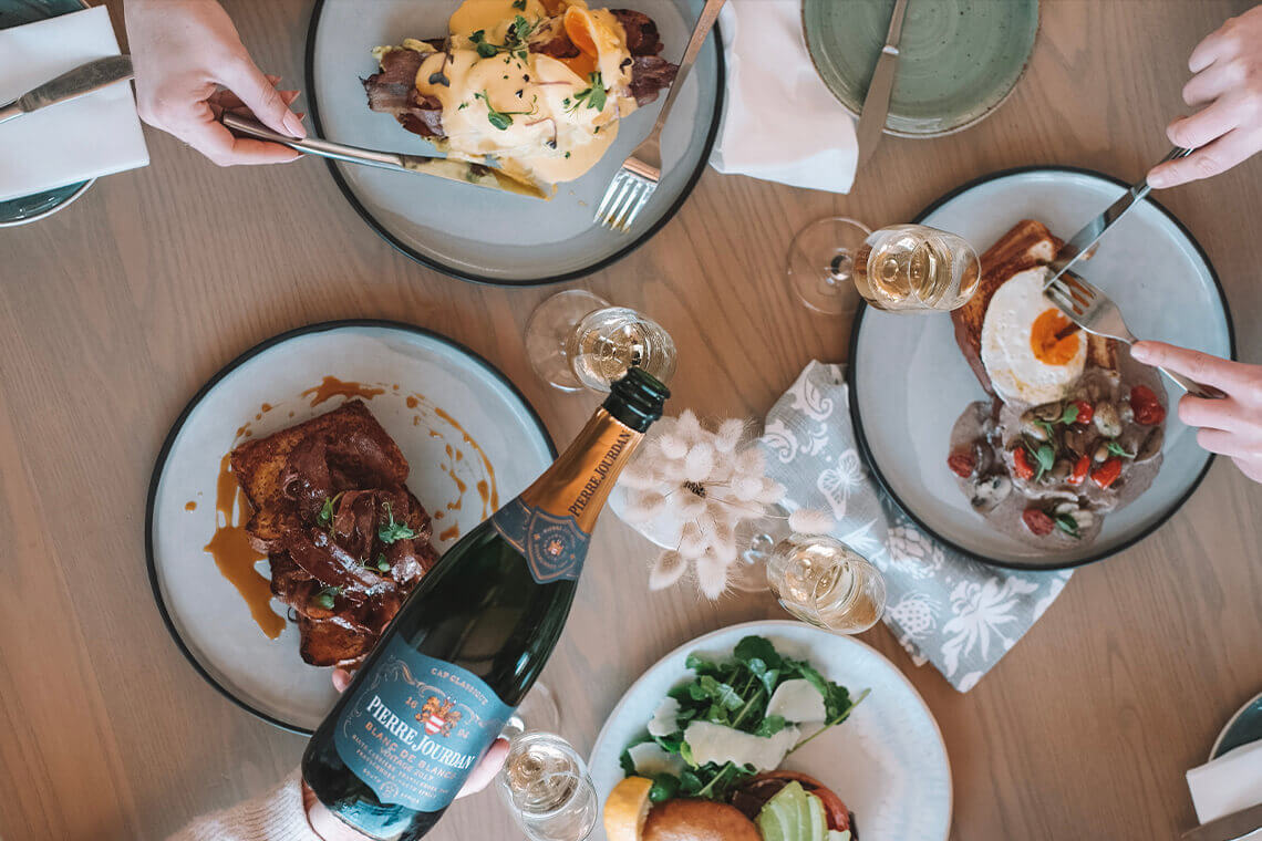 Every meal is made better with Pierre Jourdan Cap Classique