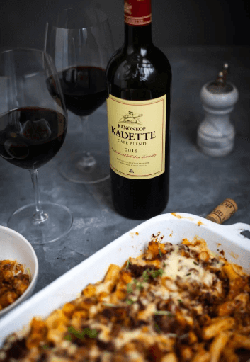 Bolognese Mac & Cheese with Kanonkop Kadette Cape Blend