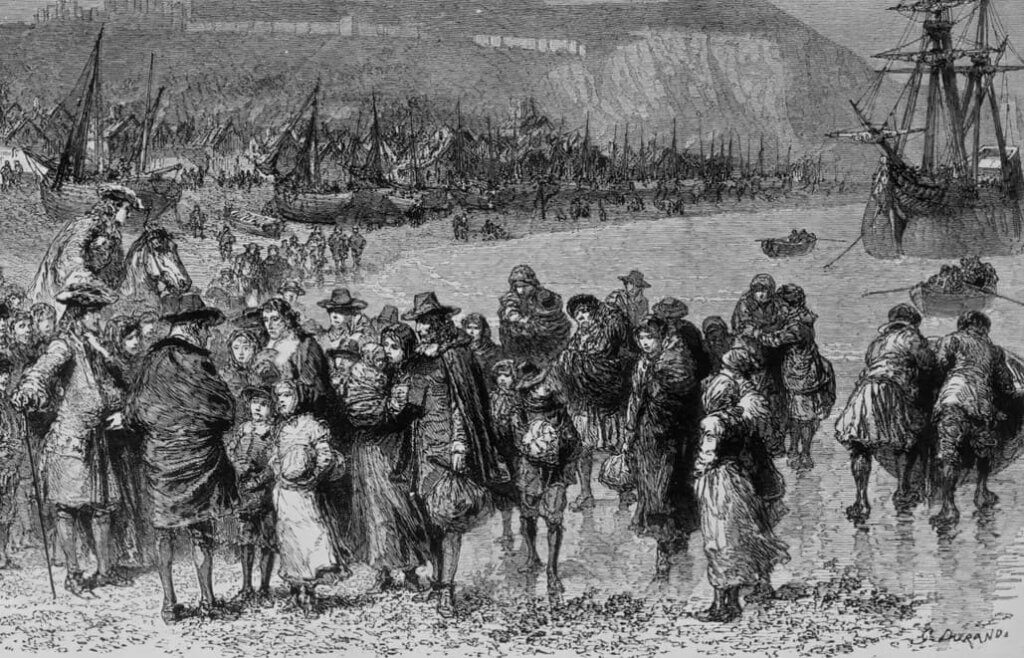 french huguenots arriving in south africa